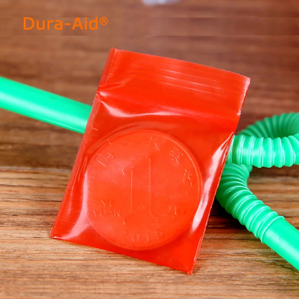 500pcs/lot Red Ziplock Bag Favor Earrings Jewelry Packaging Bags Mini