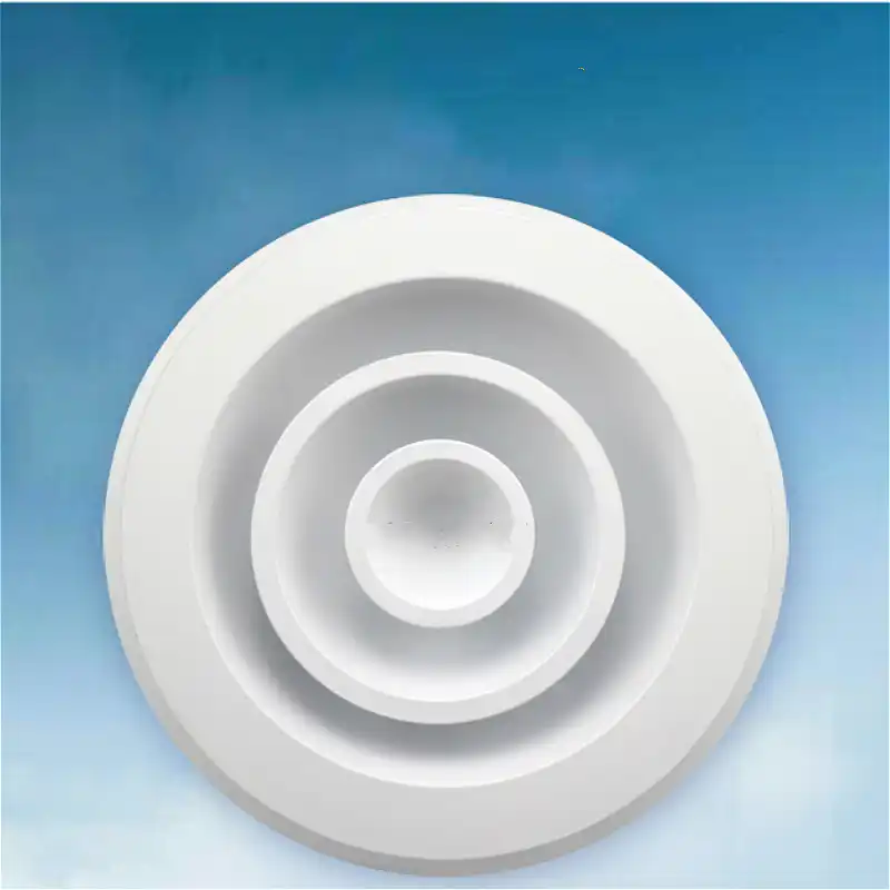 Adjustable Removable Ceiling Round Diffuser 200mm 300mm Diam Air Vent Diffuser Ceiling Ventilation Air Duct Vent Covers White