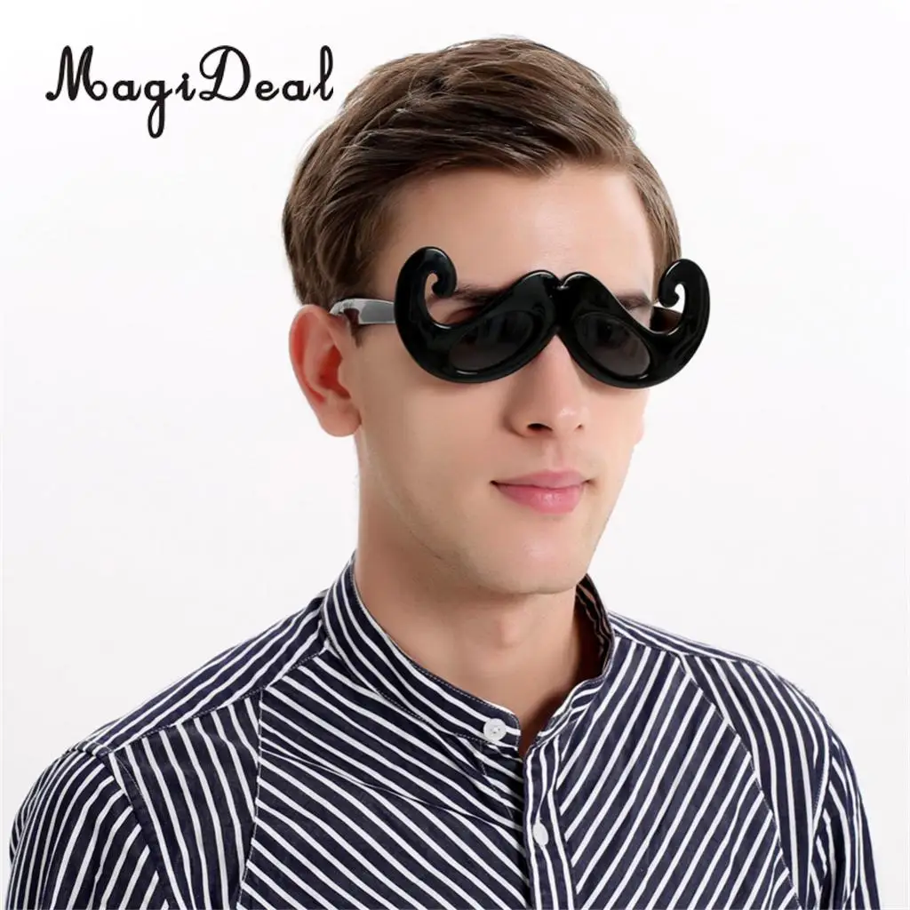 Adults Men Vintage Funny Black Moustache Wedding Groom Eye Glasses Beard Photo Booth Costume Party Sunglasses