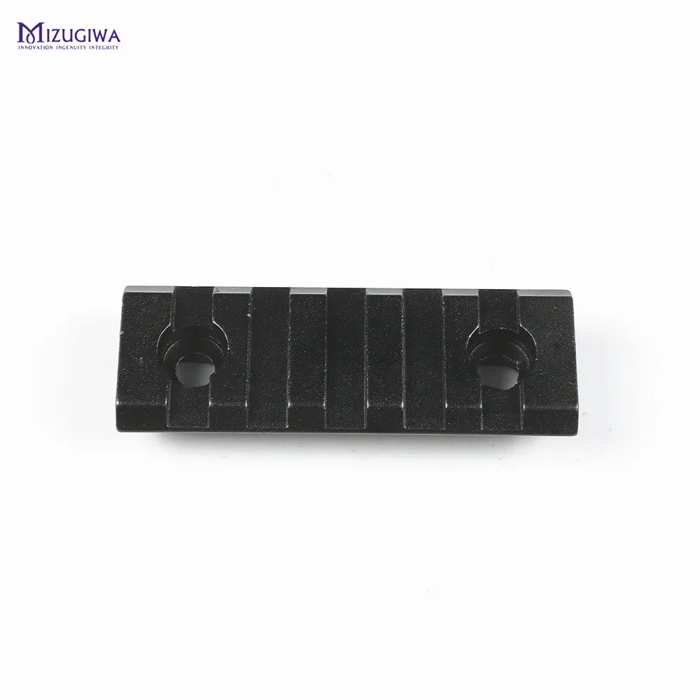 Mizugiwa التكتيكية 5 فتحات 2 بوصة مسامير منحنى keymod بندقية نطاق picatinny جولة القاع 20 ملليمتر handguard السكك الحديدية ويفر جبل قاعدة