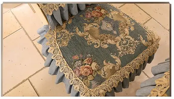 الأوروبية نمط الطعام غطاء مقعد نسيج فاخر غطاء مقعد الأمريكية غير زلة كرسي منزلي غطاء مقعد