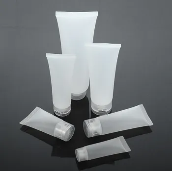 

2019 new 1000pcs 30g Cosmetic Empty White Clear Soft Tube Frosted Bottle Makeup Cream Lotion Shampoo Container with Cap