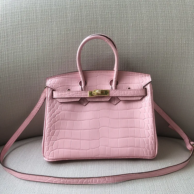 

High Quality Sac Femme Alligator Pattern Handbag Luxury Design Women Shoulder Bags Genuine Leather Bag Bolsos Para Mujer