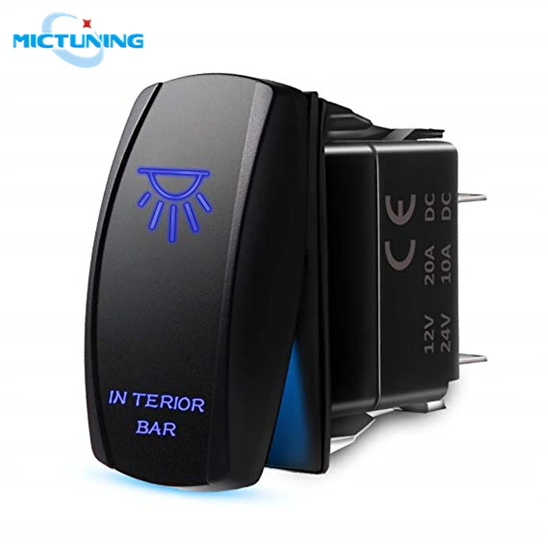 MICTUNING высококачественный 5 контактный переключатель вкл./выкл. С синим лазерным