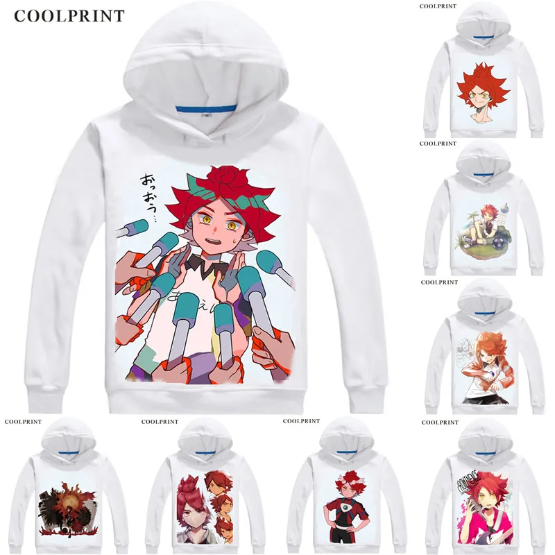 

Мужские толстовки Coolprint Nagumo Haruya с капюшоном, толстовка с капюшоном Inazuma Eleven, капитан выделенности, Мужская толстовка, уличная одежда, Длинная толстовка с капюшоном и принтом из аниме