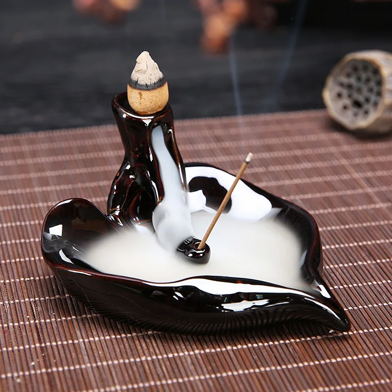 Creative Smoke Backflow Incense Burners Tower Incense Censer Base