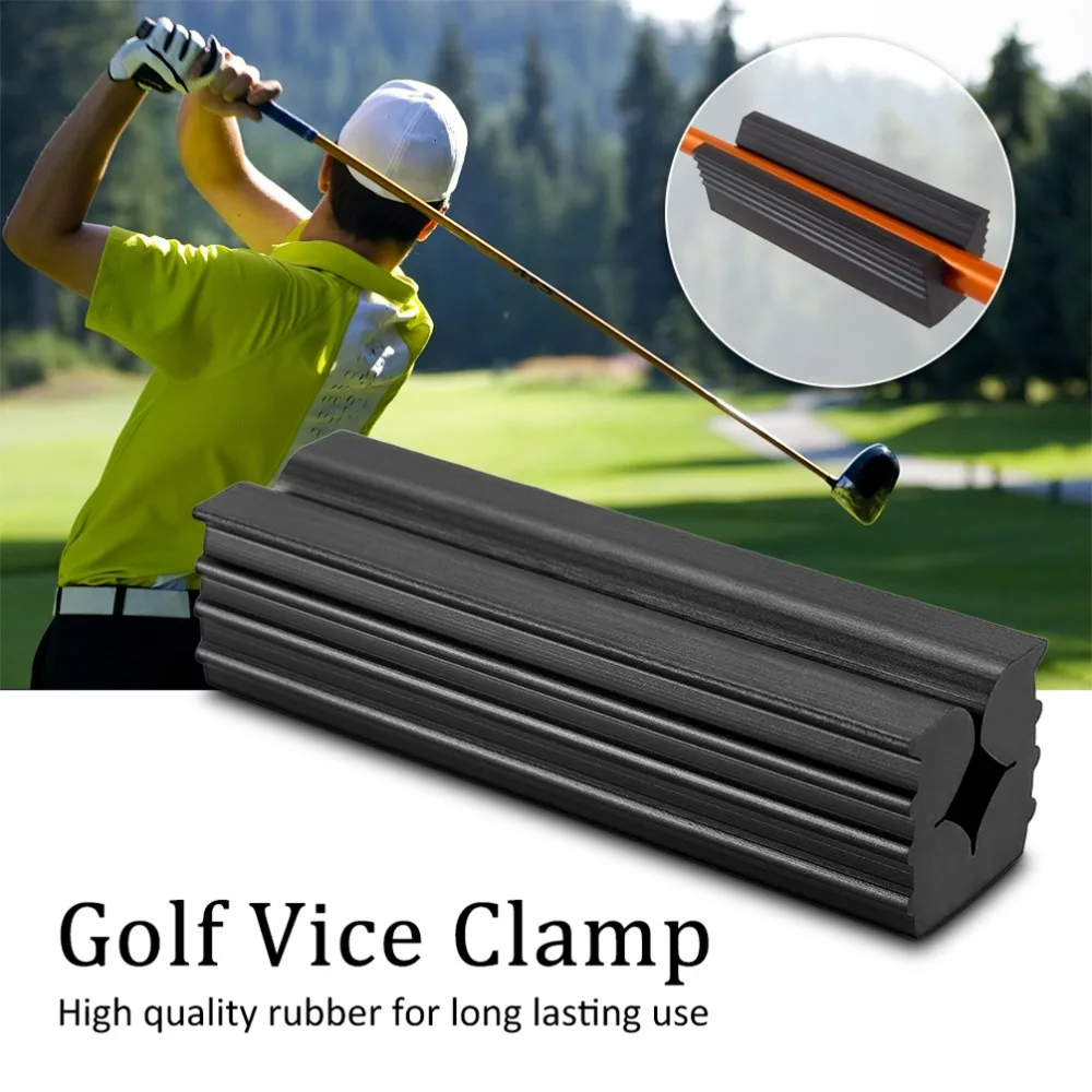 RUNACC Golf grips Rubber golf vise Clamp Durable Golf Vice Clamps Lightweight Golf Shaft Regrip Grip Black RUNACC Golf grips Rubber golf vise Clamp Durable Golf Vice Clamps Lightweight Golf Shaft Regrip Grip Black