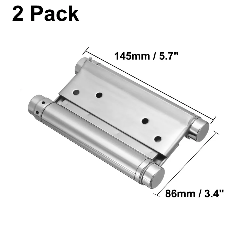 

Uxcell 2pack Stainless Steel Self Closing Design Adjustable Double Action Spring Hinge Heavy Load Hinges fit Door 25mm-43mm
