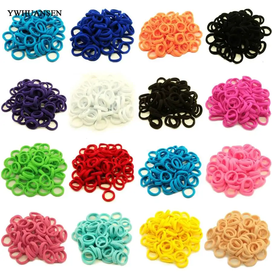 

YWHUANSEN Baby Scrunchy Elastic hair bands for children hair ornament for baby hair accessories Print Headwear Fittings wreath