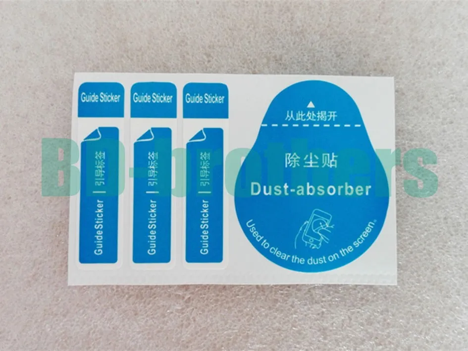 4 in1 Blue Dust absorber Phone Screen Protector Polishing Dedusting
