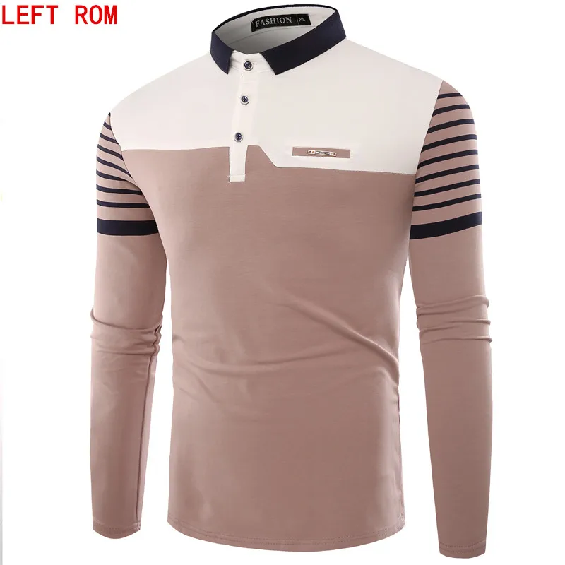 

Brand Men Polo Hombre Shirt Mens Fashion Collar shirts Long Sleeve Casual Camisetas Masculinas Plus Size M-XXXL Polos Sweatshirt