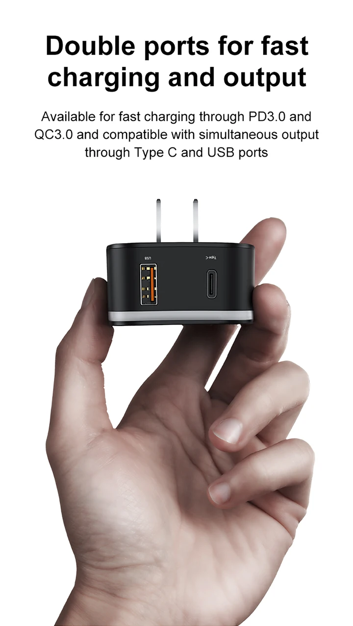 Baseus 18 Вт USB зарядное устройство Quick Charge 3,0 для iPhone X 7 8 3 порта USB дорожное настенное зарядное устройство Быстрая зарядка для iPhone samsung Xiaomi