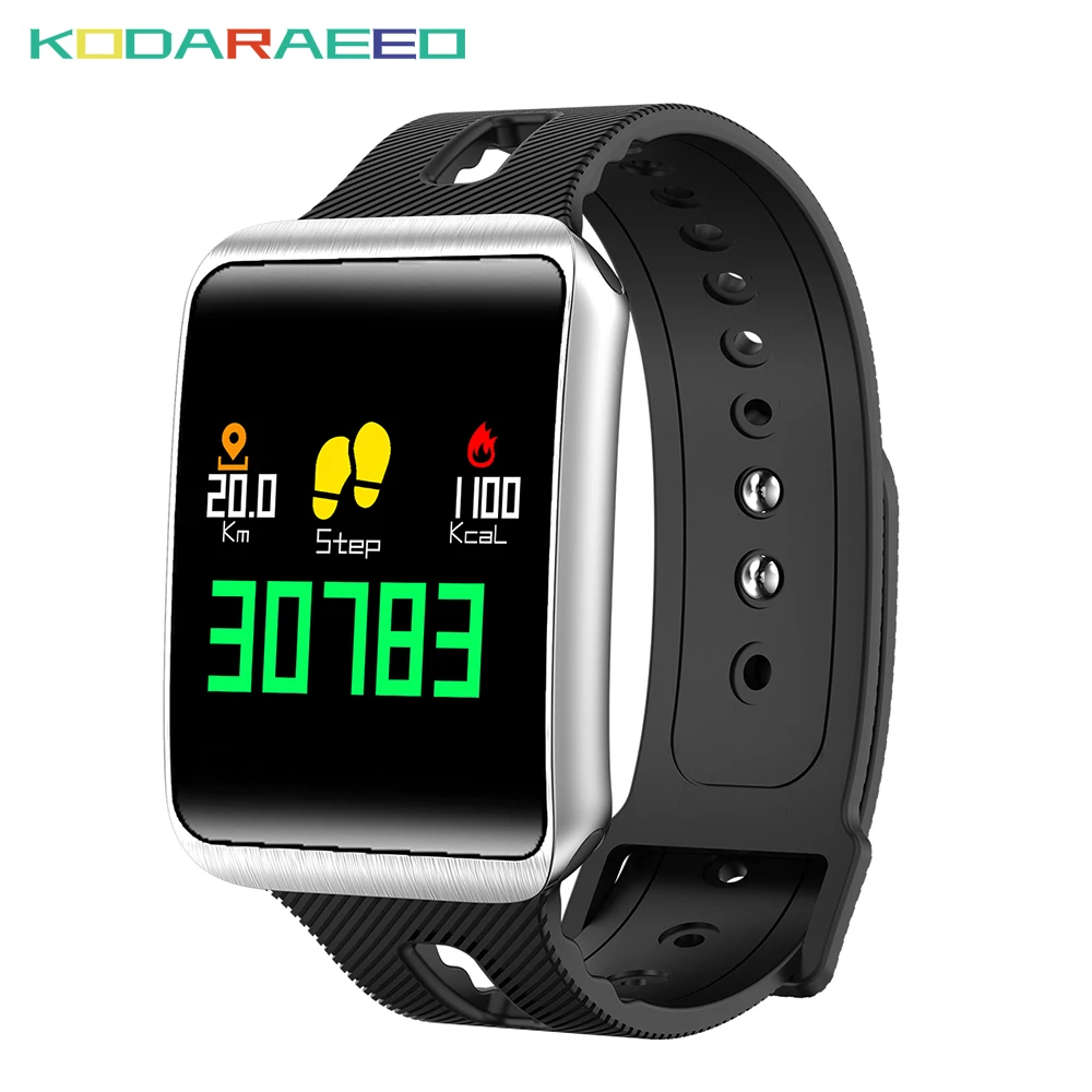 

TF1 Smart Watch IP68 Waterproof Bluetooth 4.0 Smartwatch Heart Rate tracker Blood Pressure/Oxygen Men Wristwatch for iOS/Android