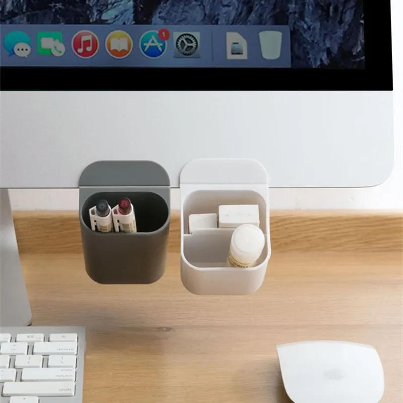 

MOM'S HAND Desk Organizer Mesh Desktop Pencil Pen Sundries Badge Holder Storage Box Color Random