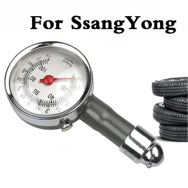 

1Pcs Metal Car tire pressure gauge AUTO repair test tool For SsangYong Actyon Chairman Korando Kyron Musso Nomad Rexton Tivoli