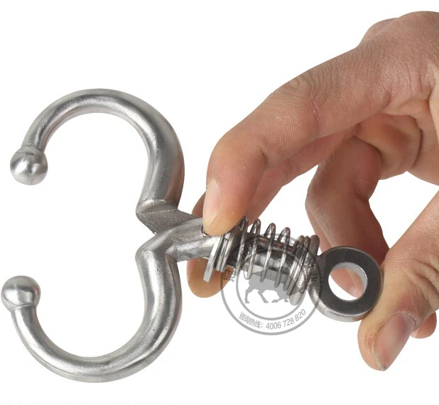 Spring bull nose clamp Binding traction tools Cattle cow nose rings
