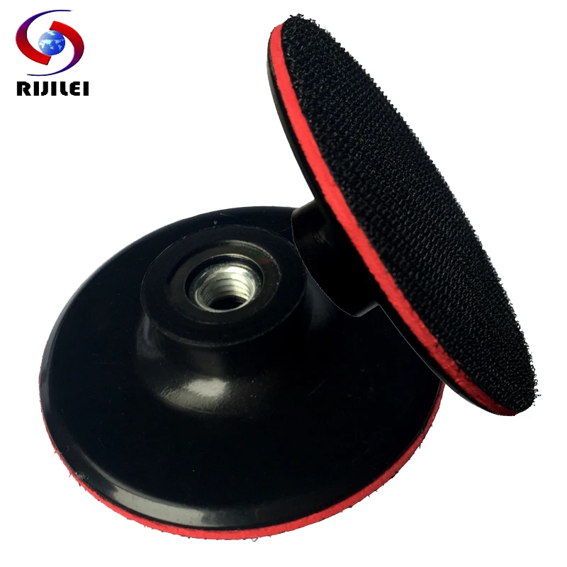 (3BFR) M14/M10 3inch 80mm Rubber Backer Pad Thin Hook & Loop Sanding