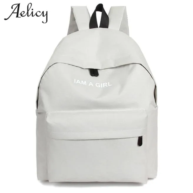 Aelicy الأزياء حقيبة المدرسة للجنسين حقيبة مدرسية السيدات حقيبة كمبيوتر محمول السفر أكياس للمراهقات قدرة كبيرة حقيبة مدرسية