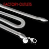 1PC 16-24 Inch Genuine 925 Sterling Silver Chain Necklace Chain With Lobster Clasps Fashion Jewelry Factory Cheap Price ► Photo 3/6