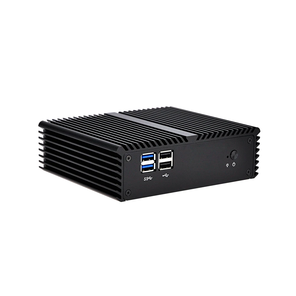 QOTOM Mini Desktop Computer Core i3 i5 Processor support LTE Module Fanless Mini PC Dual NIC