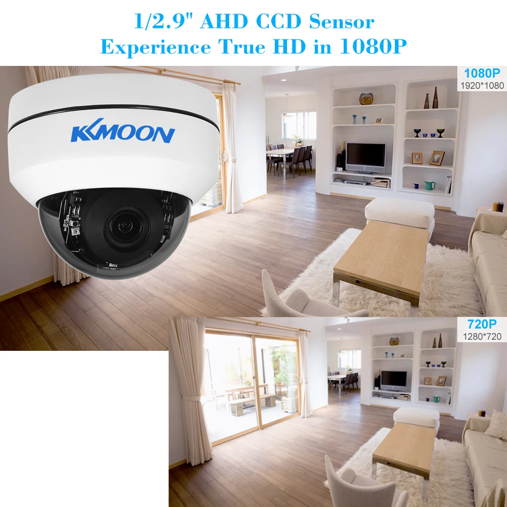 Kkmoon HD 1080 P AHD CCTV камера 2,8~ 8 мм Автофокус PTZ Doom камера 1/2. " CMOS 2.1MP 2 ИК светодиоды камеры видеонаблюдения