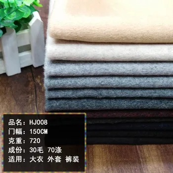 

Single-faced wool worsted suit fabric autumn and winter fashion coat bag fabric720gsm