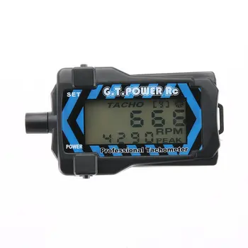 

GT.POWER RC Micro Digital Tachometer LCD for 2-9 Blade Auto Shutoff with 220mAh removable lithium button battery RC Model Tools