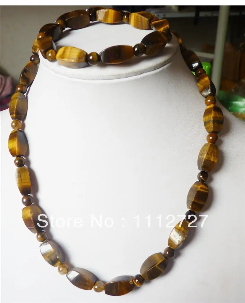 

8x17mm African TIger Eye Twisty Beads Stone Fashion Trendy Shiny Women Girl Necklace/Bracelet Hand Made Wholesale Price ED106