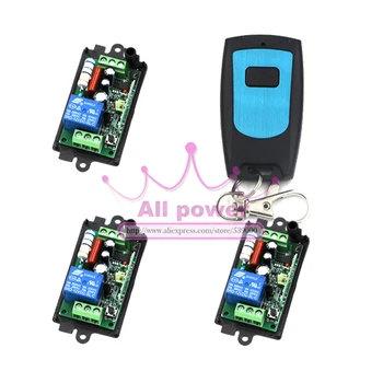 

110V 220V AC Lamp Controller Curtain Wireless Remote Control Switch System ON/OFF Secuirty System Controller and Transmitter