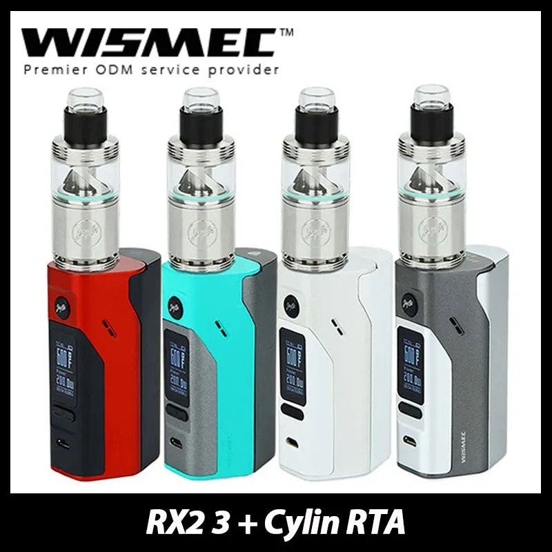Original Wismec Reuleaux RX2/3 Mod with Wismec Cylin RTA Atomizer 3.5ml Electronic Cig Kit Vaping Reuleaux RX23 Mod original wismec rx2 3 mod augvape merlin mini tank 2ml rta atomizer vaping 200w rx23 tc box mod e cig vaping vs smok alien kit