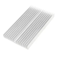Silver Tone Aluminum Cooler Radiator Heat Sink Heatsink 100x60x10mm