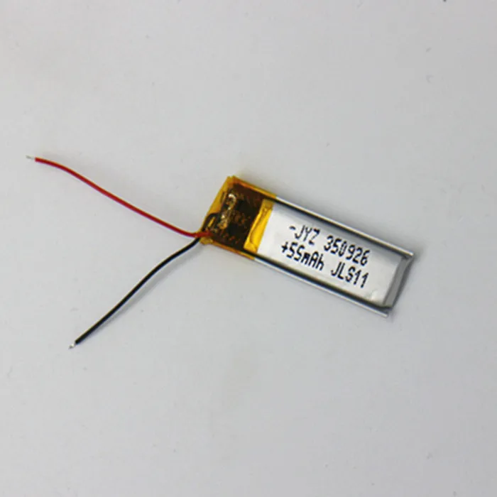 

3.7V polymerized lithium battery 350926 small toys Bluetooth self timer rod LED lamp rechargeable battery 55mAh