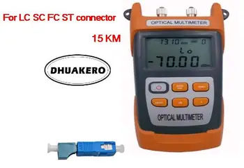 

free shipping AB23H all in one FTTH Fiber Optical Power Meter -70 + 10dBm 15km Visual fault locator with LC SC adapter