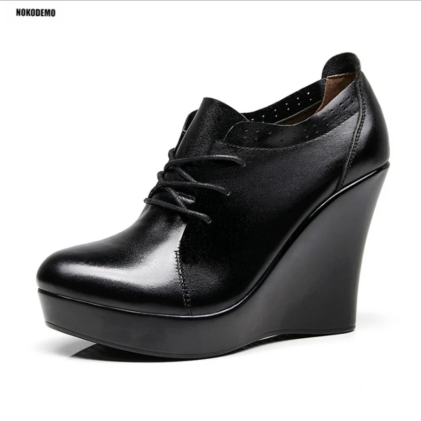 women black wedge heels