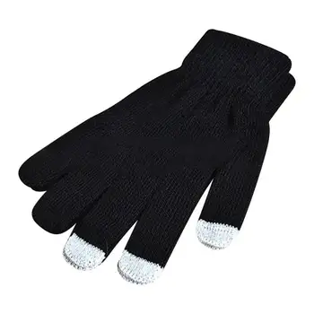 

Colorful Touch Screen Winter Gloves For Man And Women Full Finger Gloves Female Solid Cotton Gloves Screen Luvas For Smartphone
