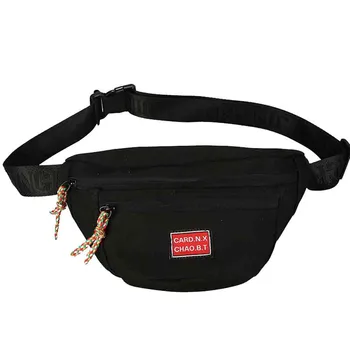 

2019 New Waist Bag Unisex Contrast Pockets Multi-Function Shoulder Bag Messenger Bag Chest Bag holographic fanny pack