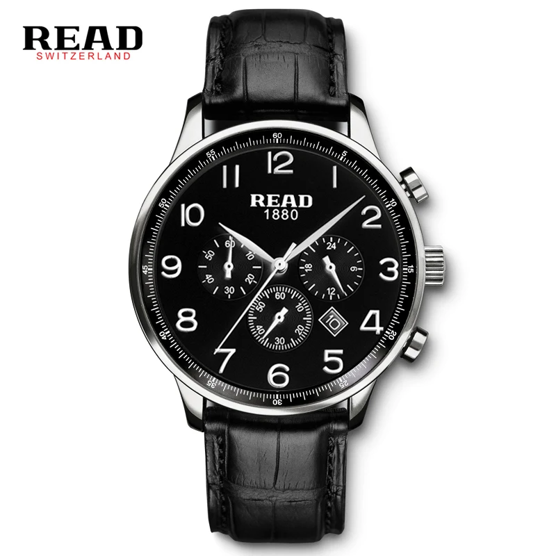 

READ Multi-Function Microdermabrasion Men's Watch Multi-Function Water Resistant Men's Watch R6080 Coffee Surface