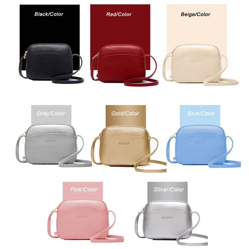  2020 Hot Crossbody Bags For Women Casual Mini Candy Color Messenger Bag For Girls Flap Pu Leather S - 32799961039