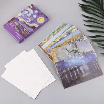 

30 Sheets Famous Person Paintings Retro Vintage Postcard Christmas Gift Card New Year Wish Poster Cards Gifts