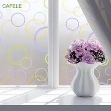 Ширина 45 см* длина 100 см матовая оконная пленка для окон, самоклеющиеся декоративные стеклянные наклейки, этикетки, домашний декор, ванная комната