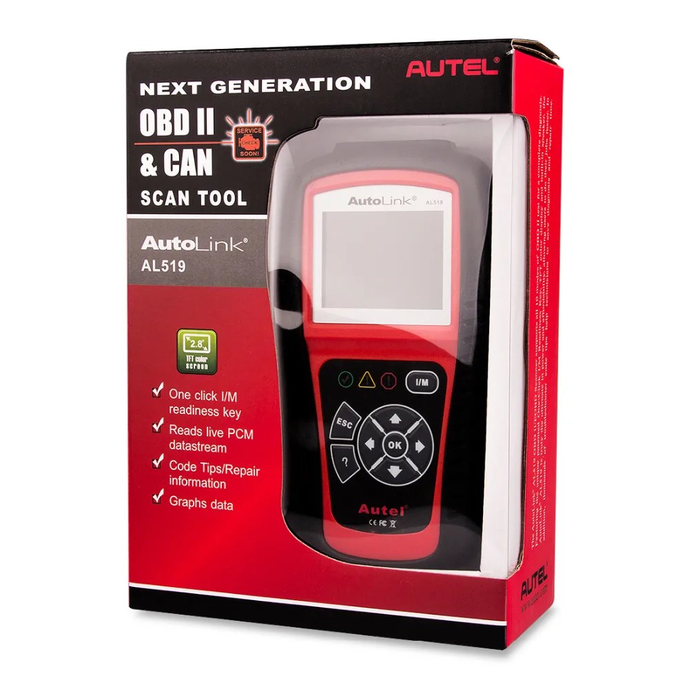Autel AL519 AL619 OBD2 Scanner Diagnostic Tool Car Diagnostic Scaner Code Reader Automotriz ABS,SRS Automotive Scanner Scan Tool best car inspection equipment