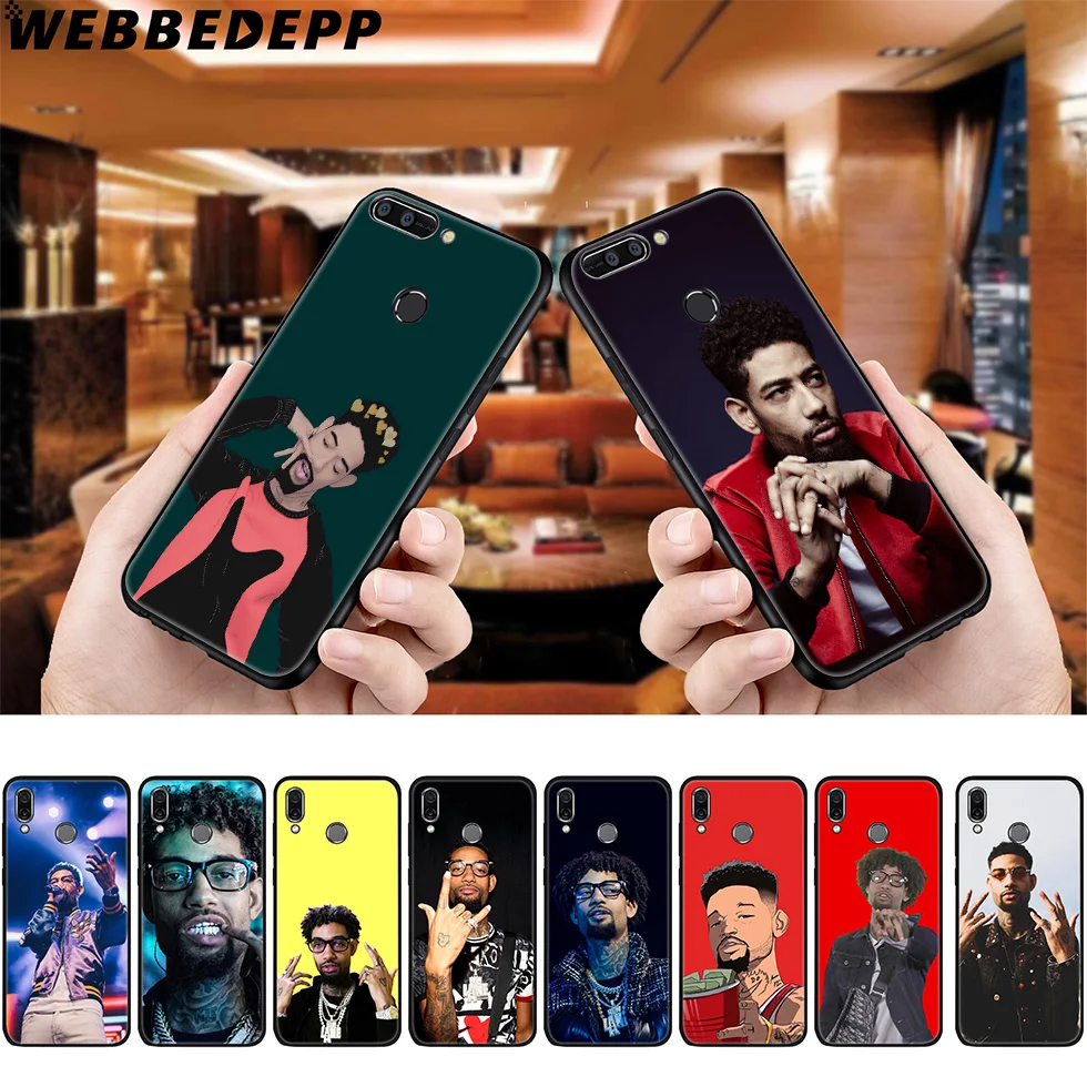 Мягкий чехол WEBBEDEPP PnB Rock для Huawei P8 P9 P10 P20 P30 Lite Pro P Smart Z Plus 2019 Y6 Prime 2018 2017 Mini |