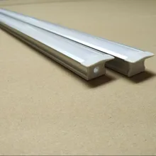2 м/шт. 58 м/лот Встроенная алюминиевая светодиодный профиль для светодиодной ленты с диффузором для кухни