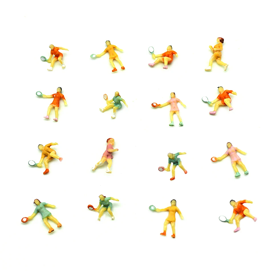 

100pcs 1/100 scale architectural model sport figures for outdoor exercise layout