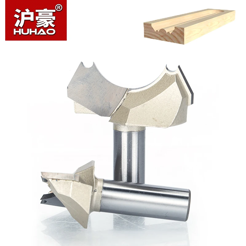 

HUHAO 1pc 1/2" Shank Professional Grade Double Arc Dragon Ball Bit Round Over Router Bits For Wood Woodworking Engraving Cutter