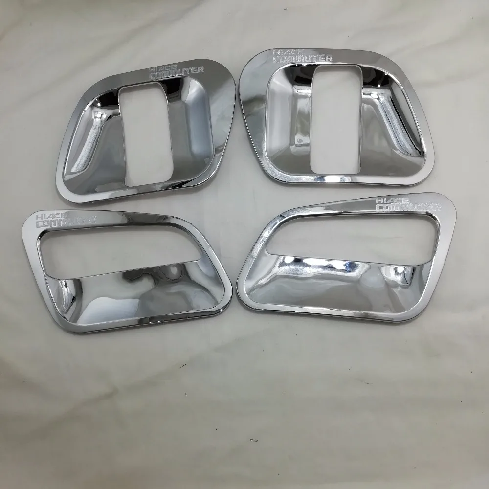 

Door Handle Cover and Bowl Insert Overlay Panel 2005-2010 2011-2015 2016-2018 Chrome Car Styling For Toyota Hiace Accessories