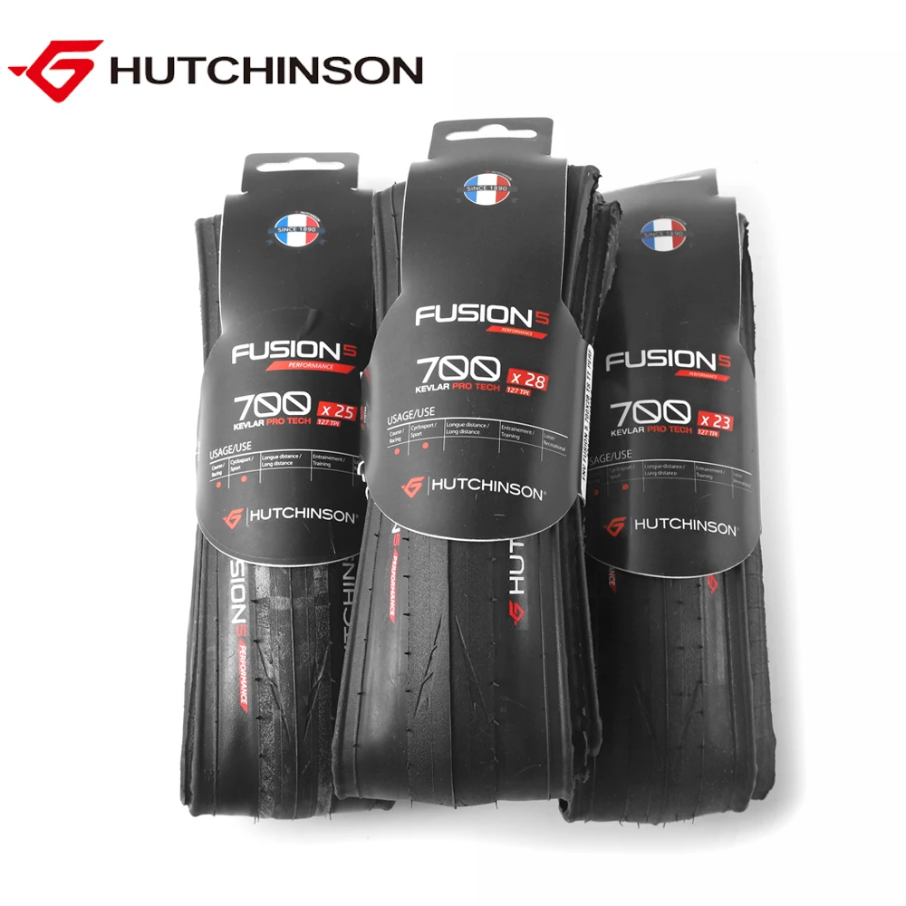 

France original HUTCHINSON bicycle tires 700C KEVLAR anti puncture road bike tire 700 23C 25C 28C 127TPI 190g racing bike tyres