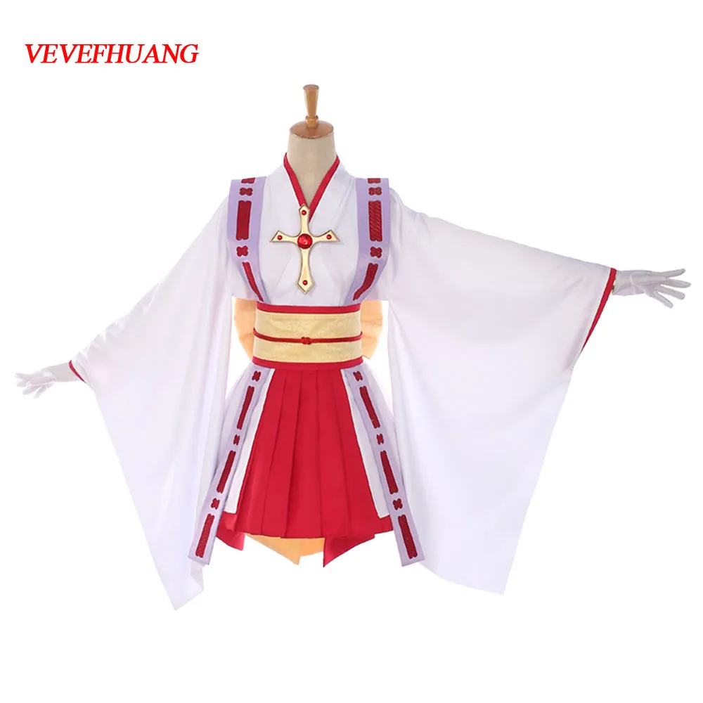 VEVEFHUANG Animal Kamikaze Kaitou Jeanne Kusakabi кимоно с изображением ангела Униформа костюм для