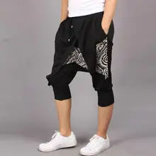 27-36 Горячие Лето мужские Новые Модные досуг Гарун брюки личность семь печати краны летающие белки брюки