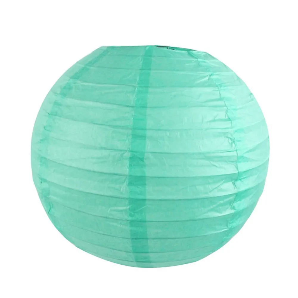 4pcs Mint Shade Kit Tissue Paper Pom PomHoneycomb BallLantern Fan Wedding Birthday Party Hanging Decorations (2)